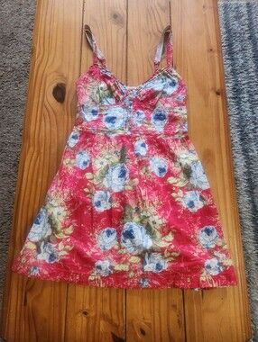 Abercrombie & Fitch Floral Dress Multi Color Size Medium